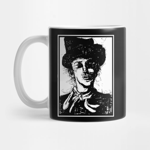 Gothic Sketch Portrait of Billy the Kid wild west outlaw by MacSquiddles